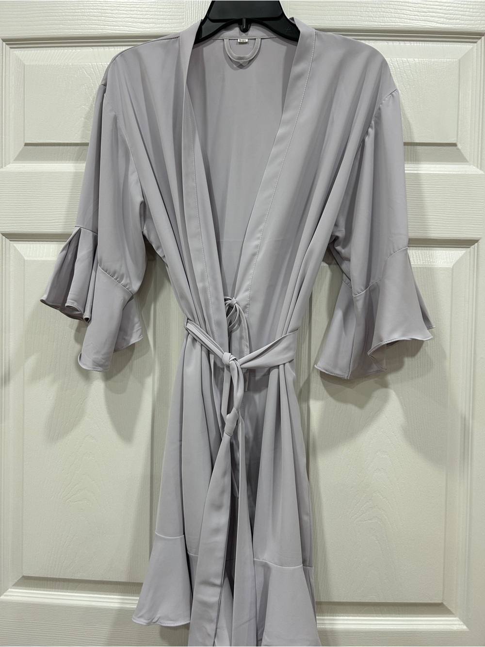 Lavender Ruffle-Sleeve Robe - Women Intimates & Sleepwear